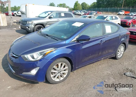 2014 Hyundai Elantra Se from USA, damaged, VIN 5NPDH4AE7EH540192